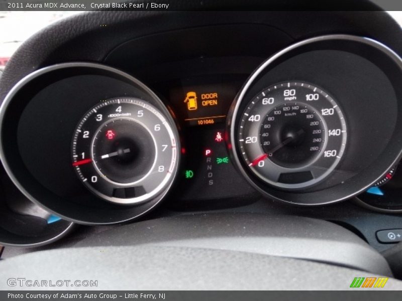 Crystal Black Pearl / Ebony 2011 Acura MDX Advance