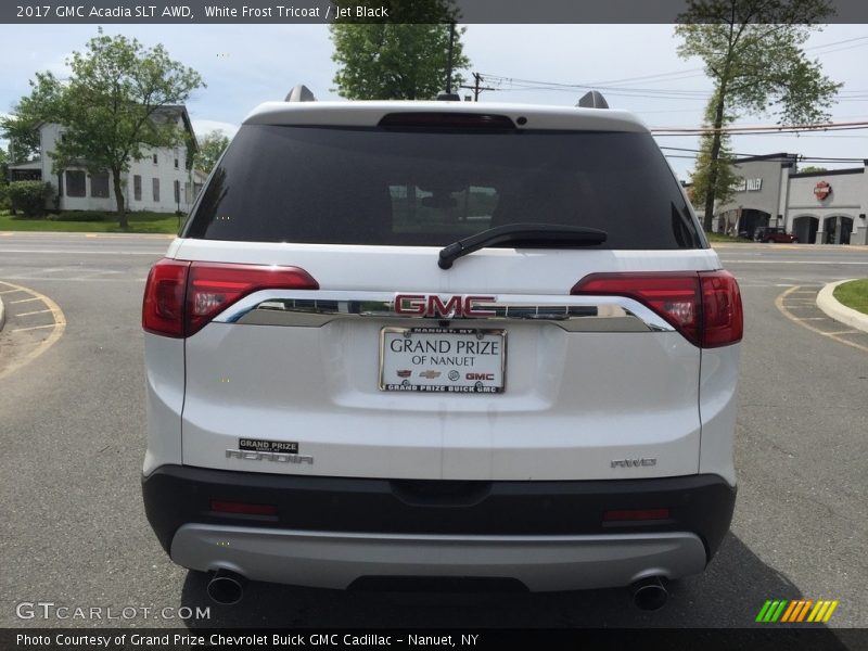 White Frost Tricoat / Jet Black 2017 GMC Acadia SLT AWD