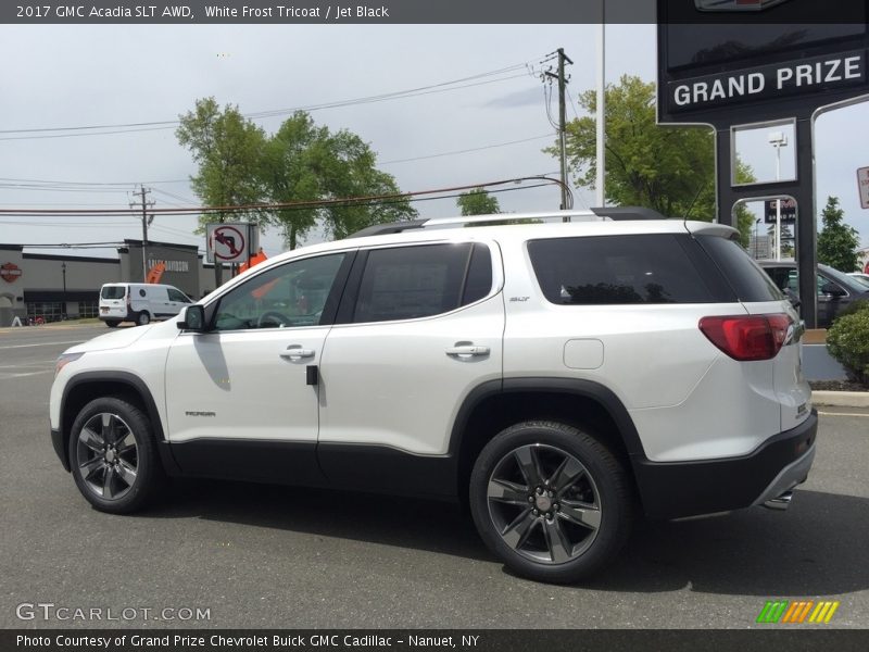 White Frost Tricoat / Jet Black 2017 GMC Acadia SLT AWD