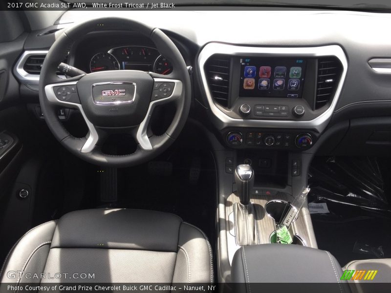 White Frost Tricoat / Jet Black 2017 GMC Acadia SLT AWD
