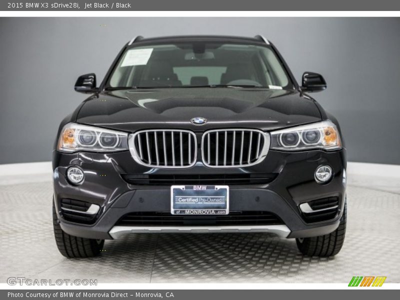 Jet Black / Black 2015 BMW X3 sDrive28i