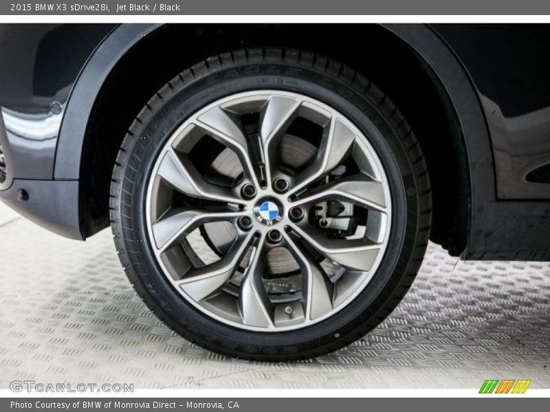 Jet Black / Black 2015 BMW X3 sDrive28i