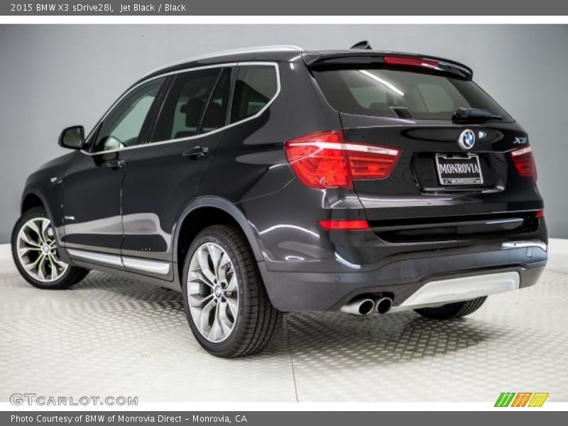 Jet Black / Black 2015 BMW X3 sDrive28i
