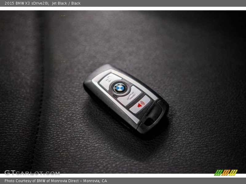 Jet Black / Black 2015 BMW X3 sDrive28i