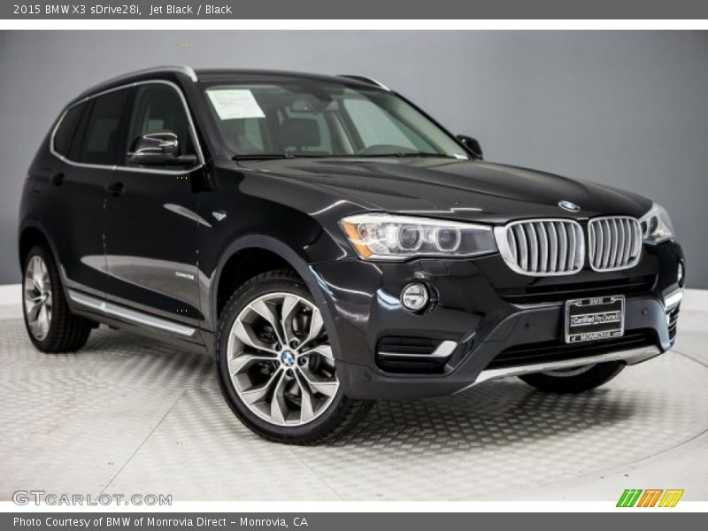 Jet Black / Black 2015 BMW X3 sDrive28i