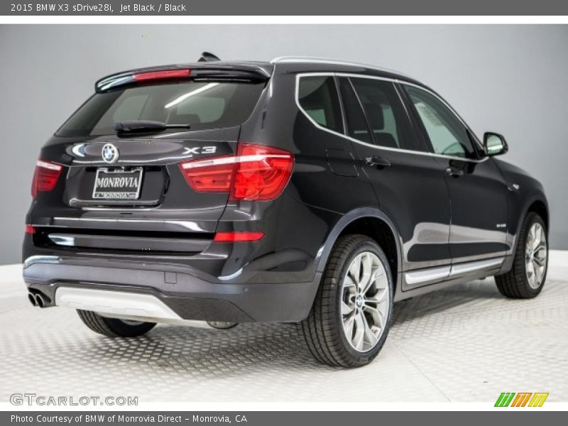 Jet Black / Black 2015 BMW X3 sDrive28i