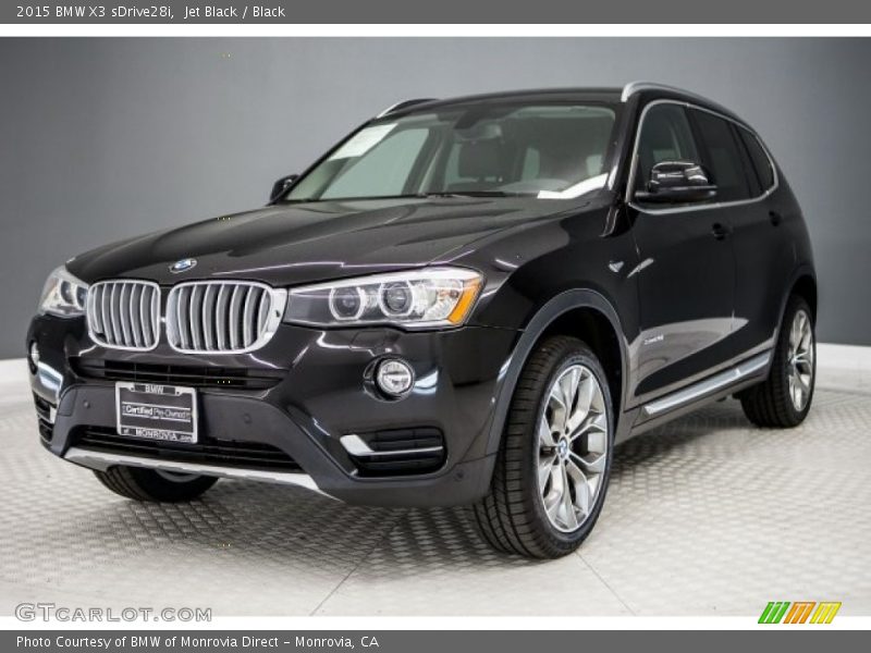 Jet Black / Black 2015 BMW X3 sDrive28i