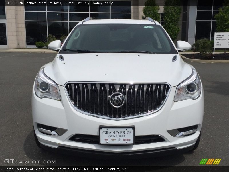 Summit White / Ebony/Ebony 2017 Buick Enclave Premium AWD