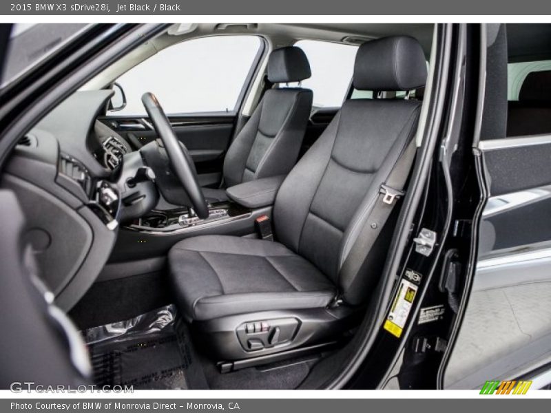 Jet Black / Black 2015 BMW X3 sDrive28i