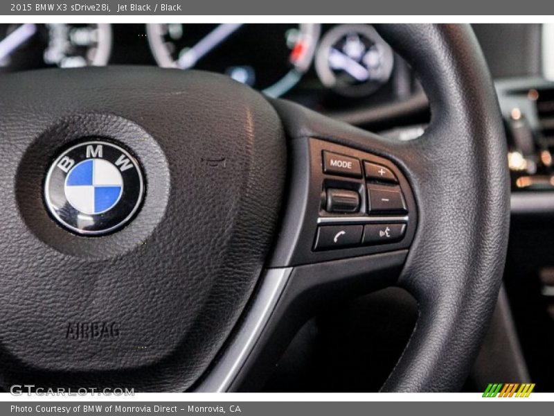 Jet Black / Black 2015 BMW X3 sDrive28i