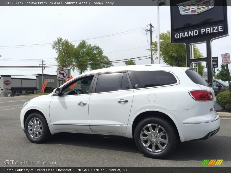 Summit White / Ebony/Ebony 2017 Buick Enclave Premium AWD