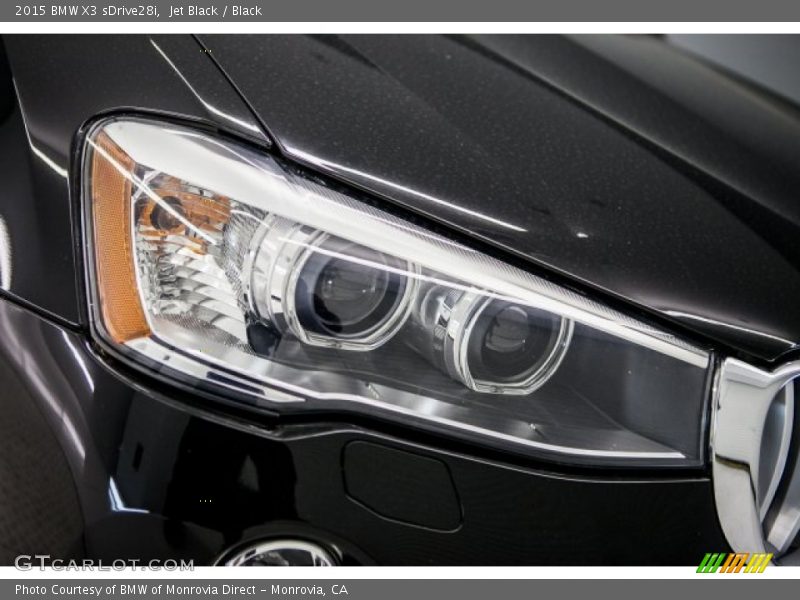Jet Black / Black 2015 BMW X3 sDrive28i