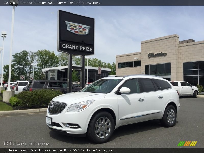 Summit White / Ebony/Ebony 2017 Buick Enclave Premium AWD