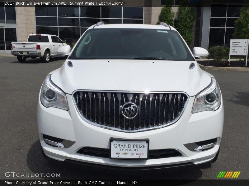 Summit White / Ebony/Ebony 2017 Buick Enclave Premium AWD