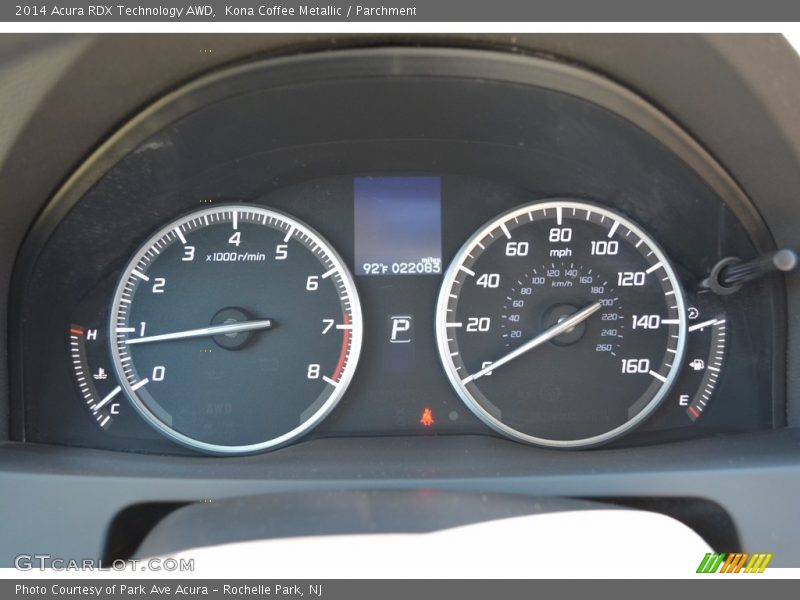 Kona Coffee Metallic / Parchment 2014 Acura RDX Technology AWD