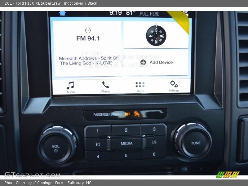 Ingot Silver / Black 2017 Ford F150 XL SuperCrew