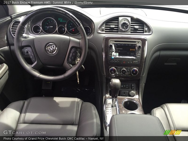 Summit White / Ebony/Ebony 2017 Buick Enclave Premium AWD
