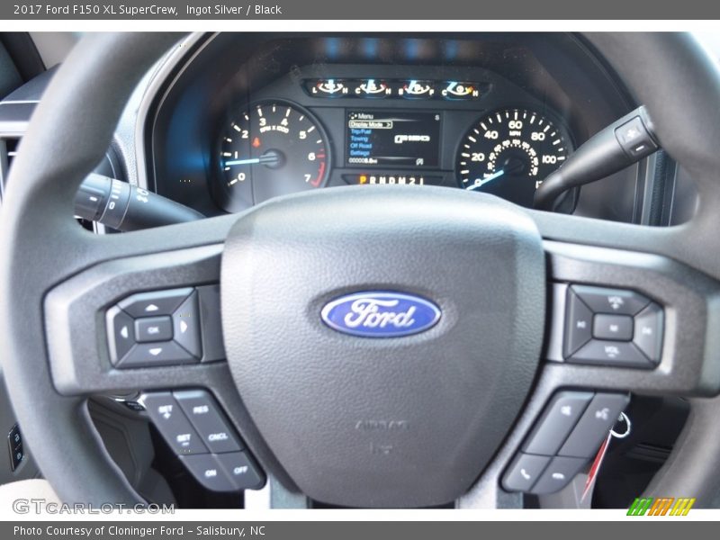 Ingot Silver / Black 2017 Ford F150 XL SuperCrew