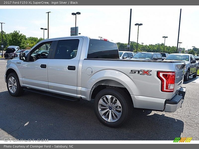 Ingot Silver / Black 2017 Ford F150 XL SuperCrew