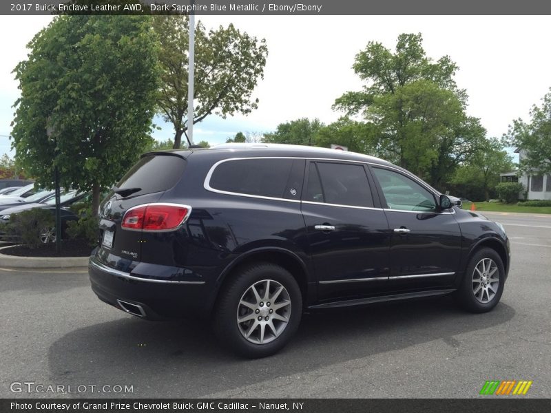 Dark Sapphire Blue Metallic / Ebony/Ebony 2017 Buick Enclave Leather AWD