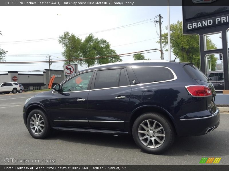Dark Sapphire Blue Metallic / Ebony/Ebony 2017 Buick Enclave Leather AWD