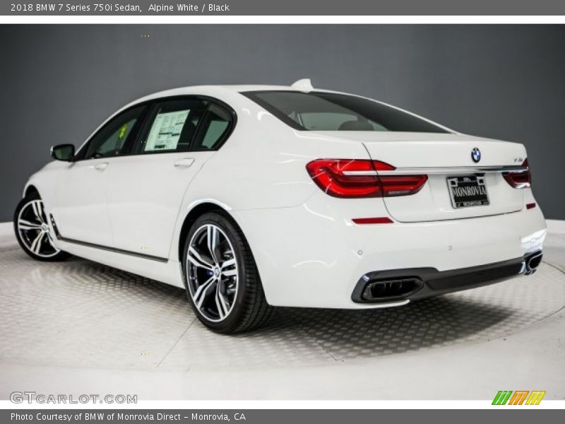 Alpine White / Black 2018 BMW 7 Series 750i Sedan