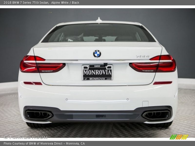 Alpine White / Black 2018 BMW 7 Series 750i Sedan
