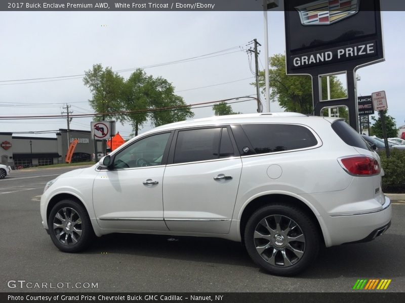 White Frost Tricoat / Ebony/Ebony 2017 Buick Enclave Premium AWD