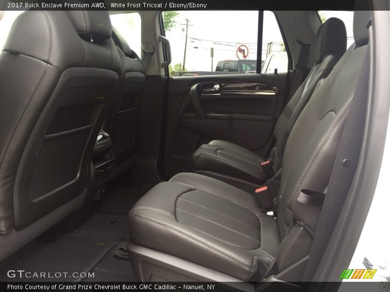 White Frost Tricoat / Ebony/Ebony 2017 Buick Enclave Premium AWD