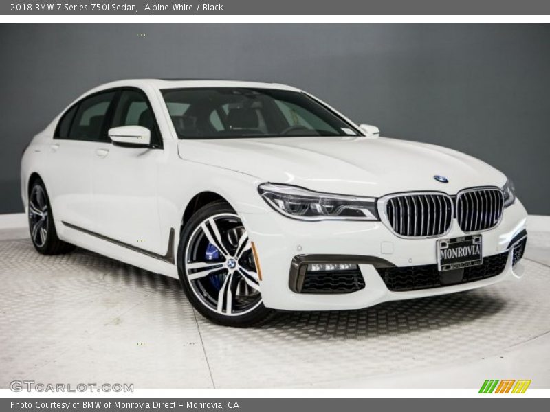 Alpine White / Black 2018 BMW 7 Series 750i Sedan