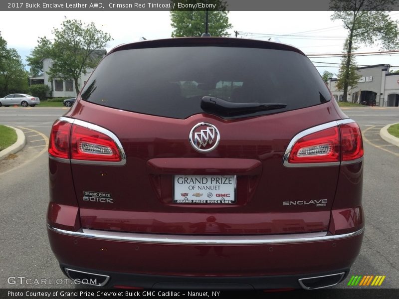 Crimson Red Tintcoat / Ebony/Ebony 2017 Buick Enclave Leather AWD