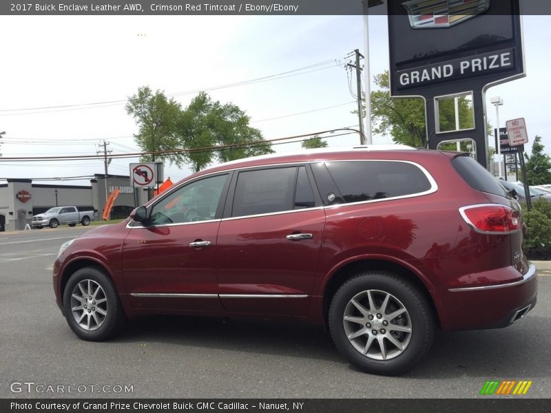 Crimson Red Tintcoat / Ebony/Ebony 2017 Buick Enclave Leather AWD