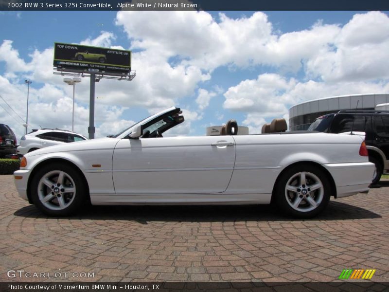 Alpine White / Natural Brown 2002 BMW 3 Series 325i Convertible