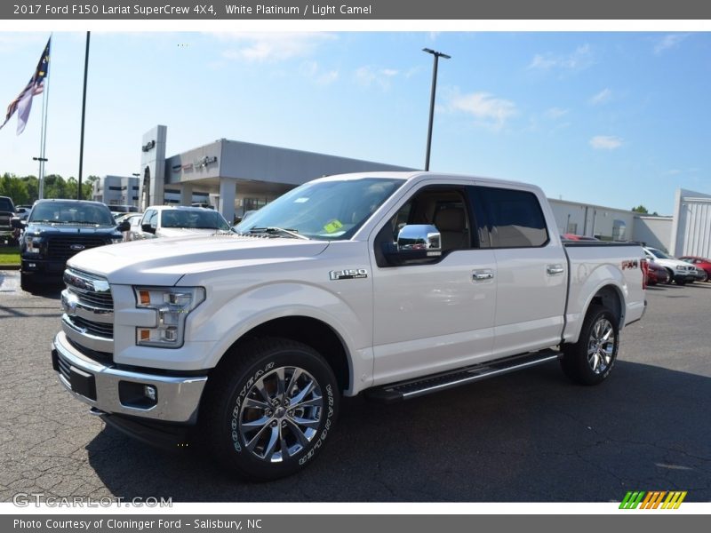 White Platinum / Light Camel 2017 Ford F150 Lariat SuperCrew 4X4