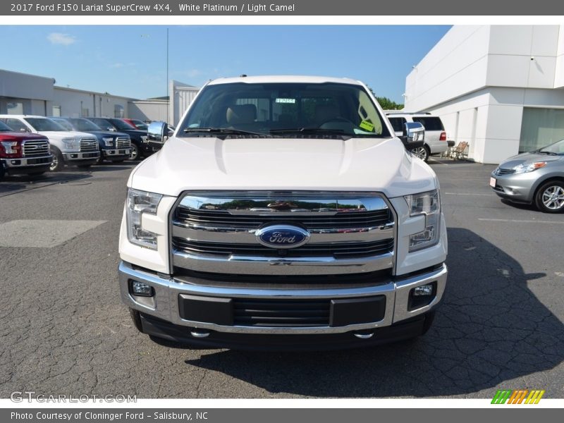 White Platinum / Light Camel 2017 Ford F150 Lariat SuperCrew 4X4