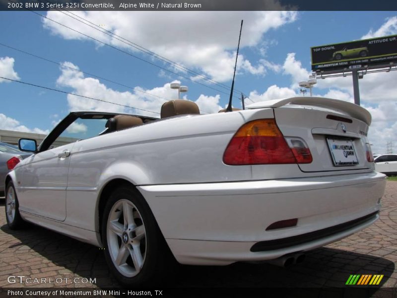 Alpine White / Natural Brown 2002 BMW 3 Series 325i Convertible
