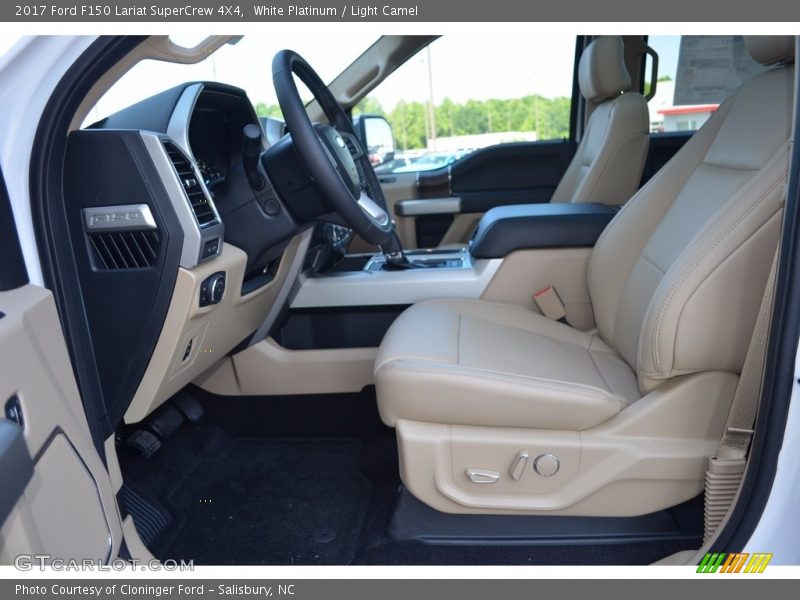 White Platinum / Light Camel 2017 Ford F150 Lariat SuperCrew 4X4