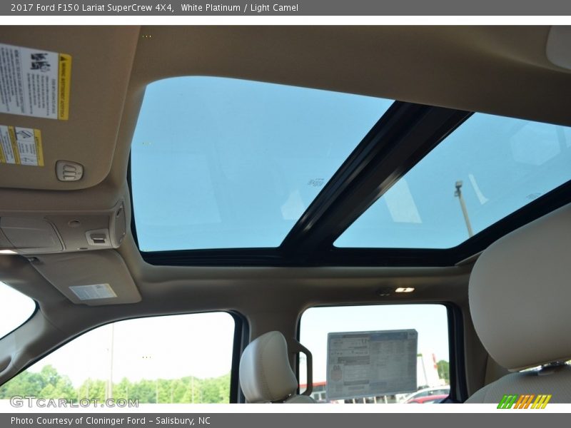 White Platinum / Light Camel 2017 Ford F150 Lariat SuperCrew 4X4