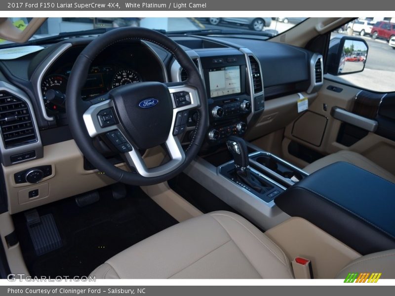 White Platinum / Light Camel 2017 Ford F150 Lariat SuperCrew 4X4