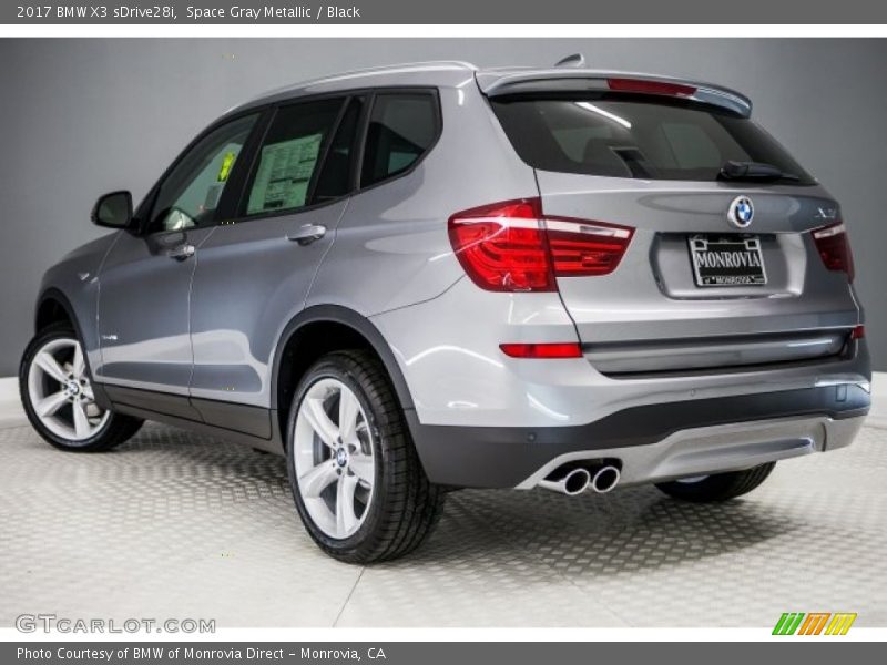 Space Gray Metallic / Black 2017 BMW X3 sDrive28i