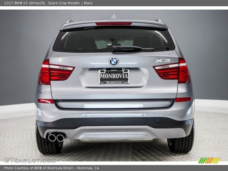 Space Gray Metallic / Black 2017 BMW X3 sDrive28i