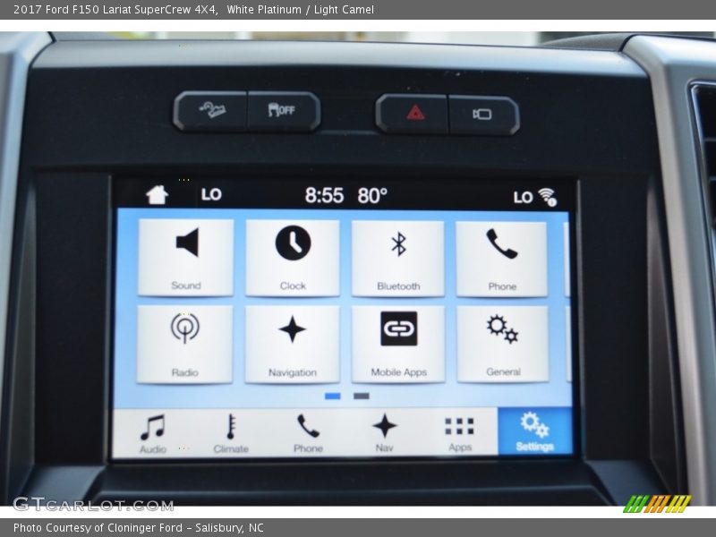 White Platinum / Light Camel 2017 Ford F150 Lariat SuperCrew 4X4