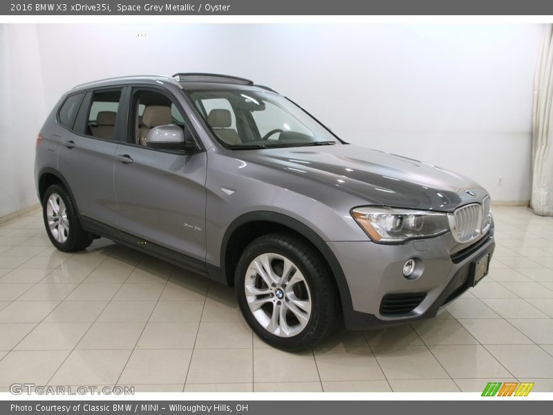 Space Grey Metallic / Oyster 2016 BMW X3 xDrive35i