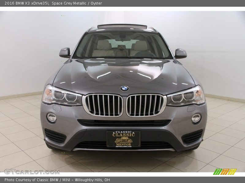 Space Grey Metallic / Oyster 2016 BMW X3 xDrive35i