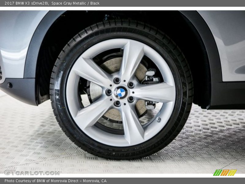 Space Gray Metallic / Black 2017 BMW X3 sDrive28i