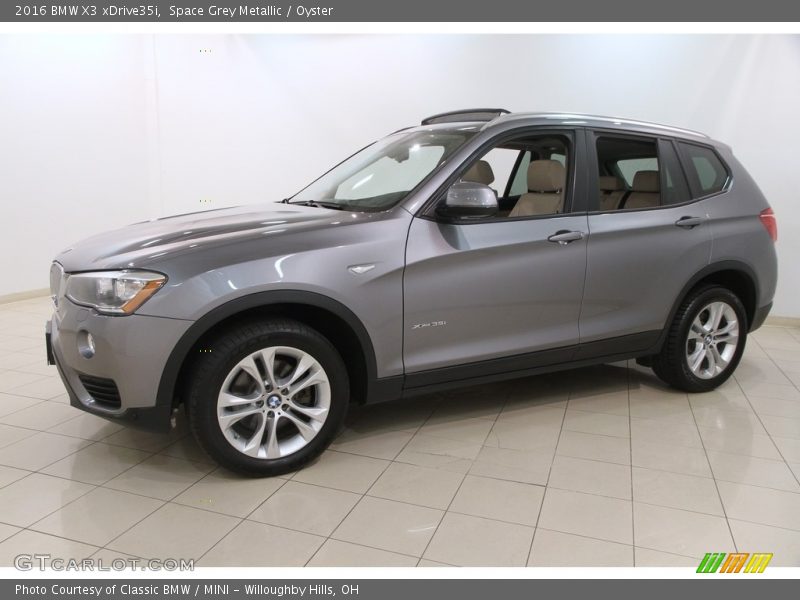 Space Grey Metallic / Oyster 2016 BMW X3 xDrive35i