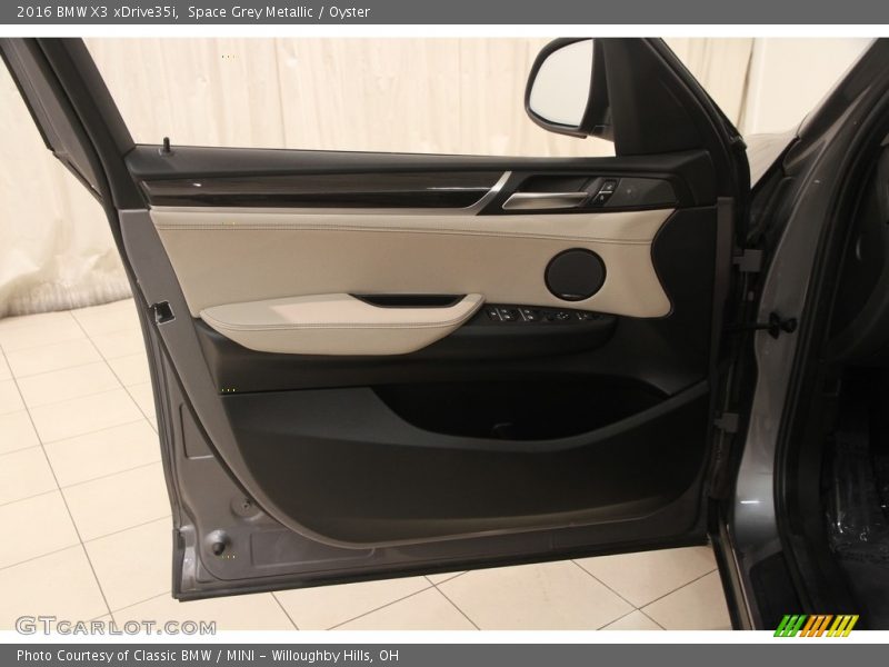 Space Grey Metallic / Oyster 2016 BMW X3 xDrive35i