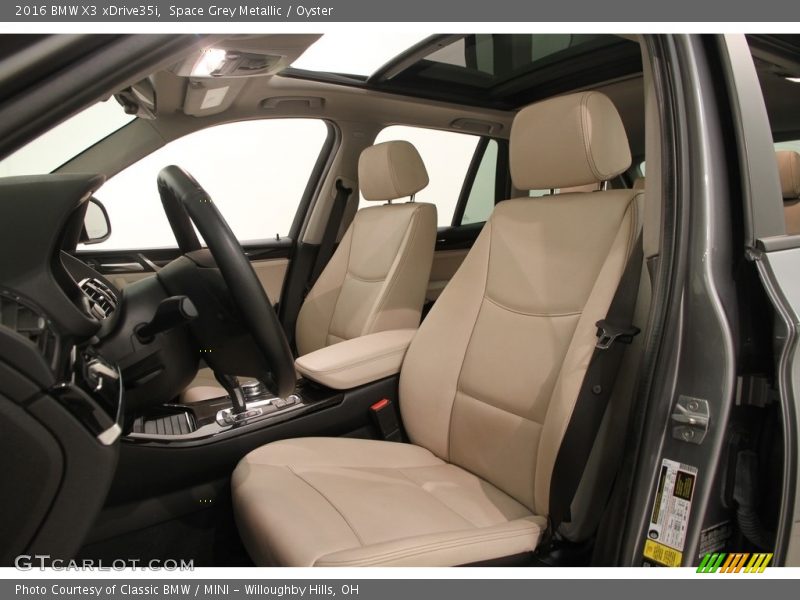 Space Grey Metallic / Oyster 2016 BMW X3 xDrive35i