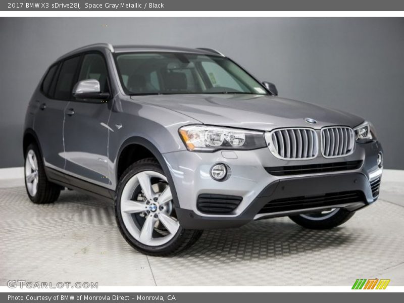 Space Gray Metallic / Black 2017 BMW X3 sDrive28i