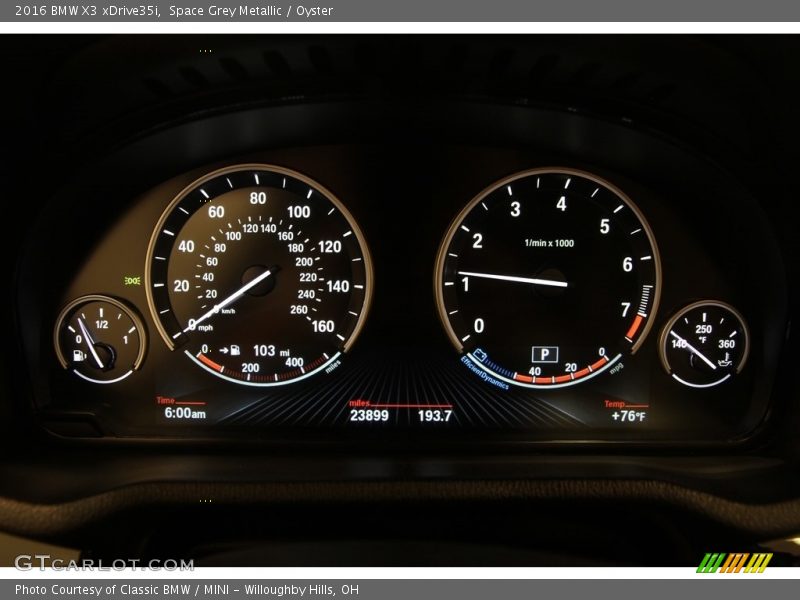 Space Grey Metallic / Oyster 2016 BMW X3 xDrive35i